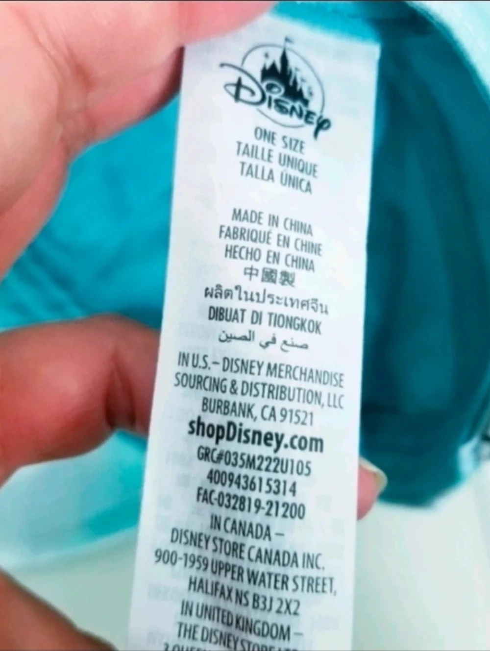 Change Your World Tie-Dye Baseball Cap - Teal & White Walt Disney World